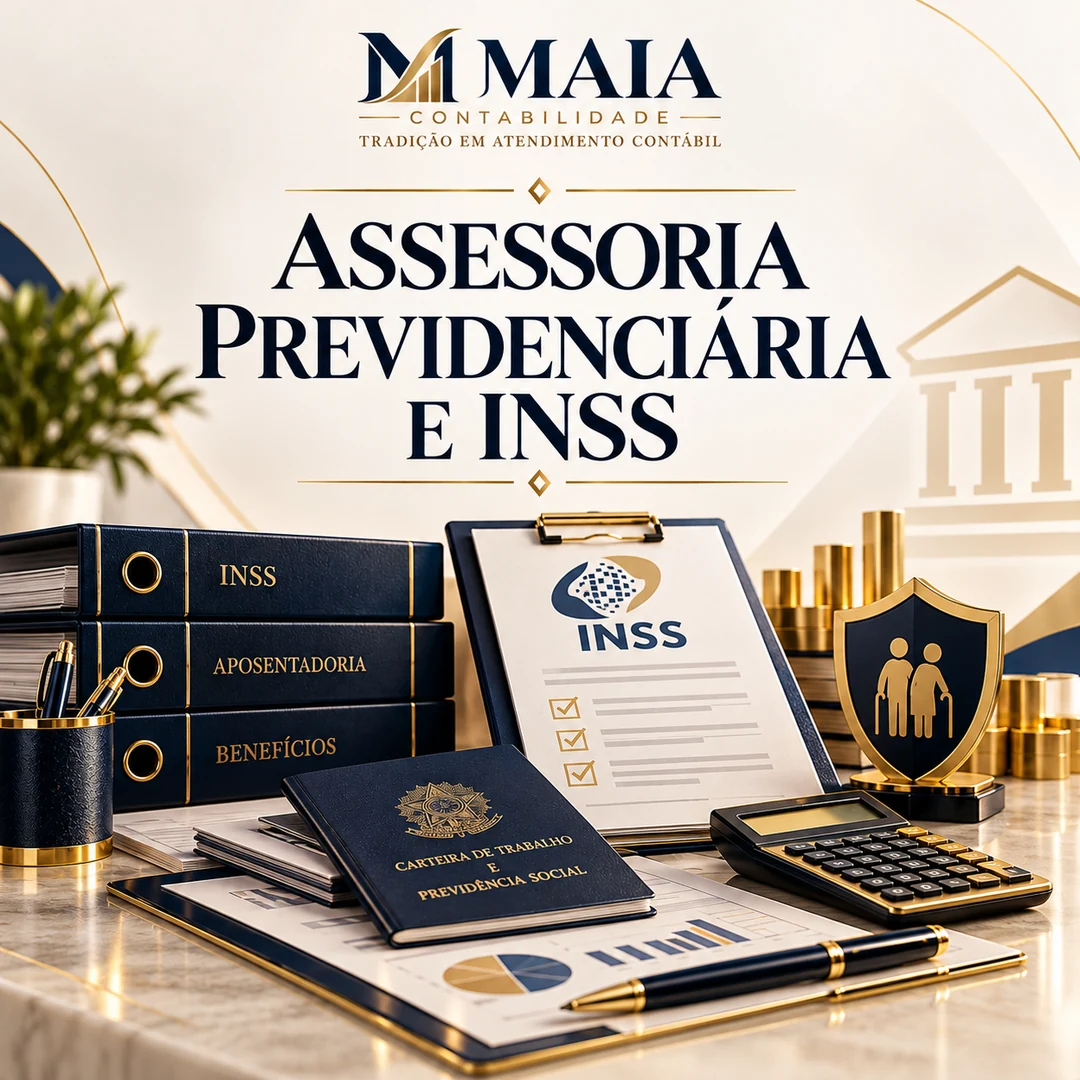 Arte do serviço Assessoria Previdenciária e INSS
