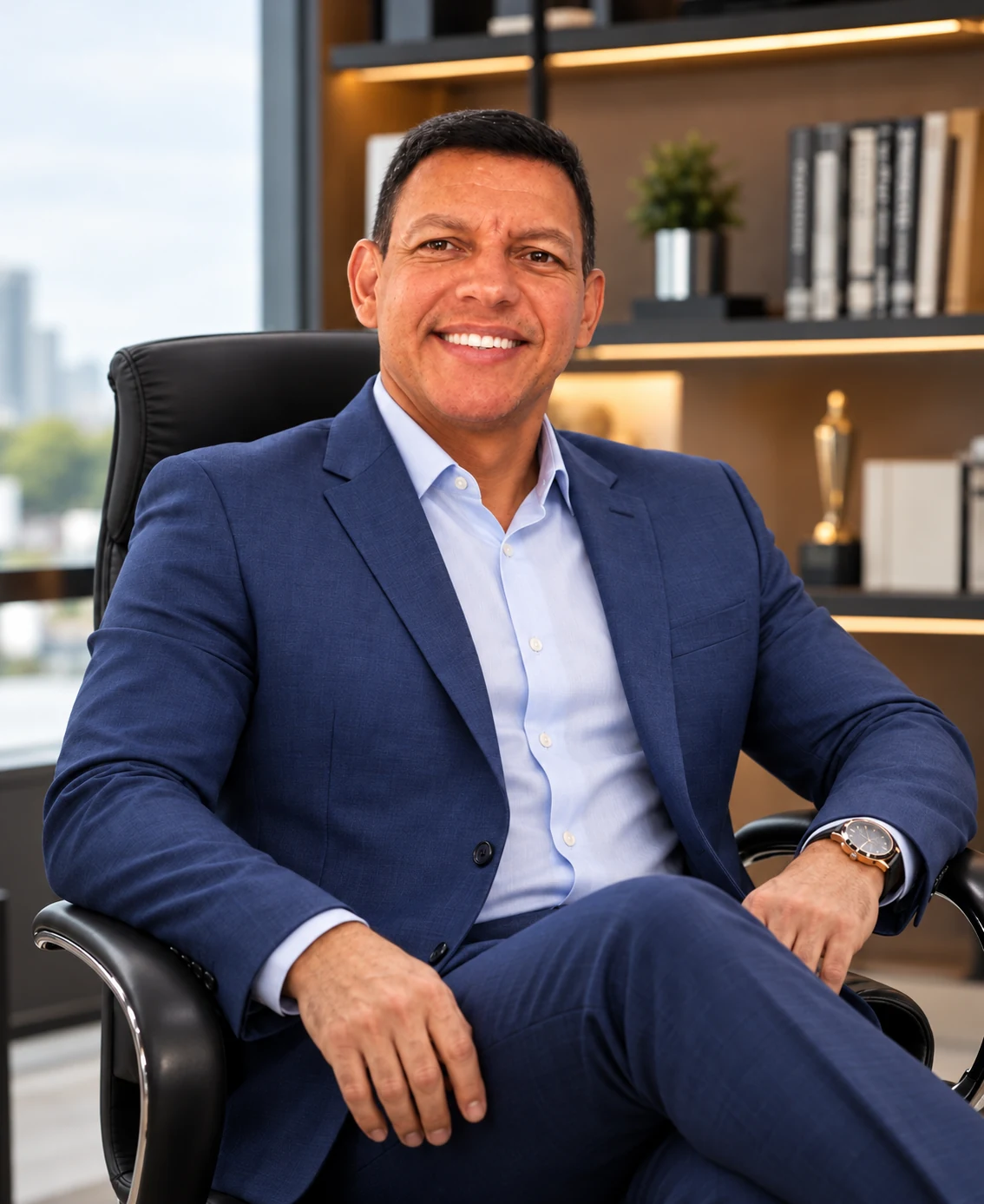 Nilton Maia Júnior em seu escritório